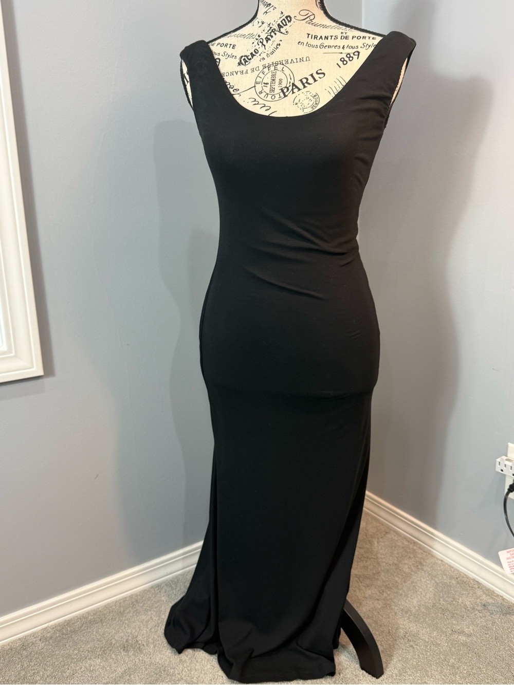 OGL Black Maxi Evening Dress